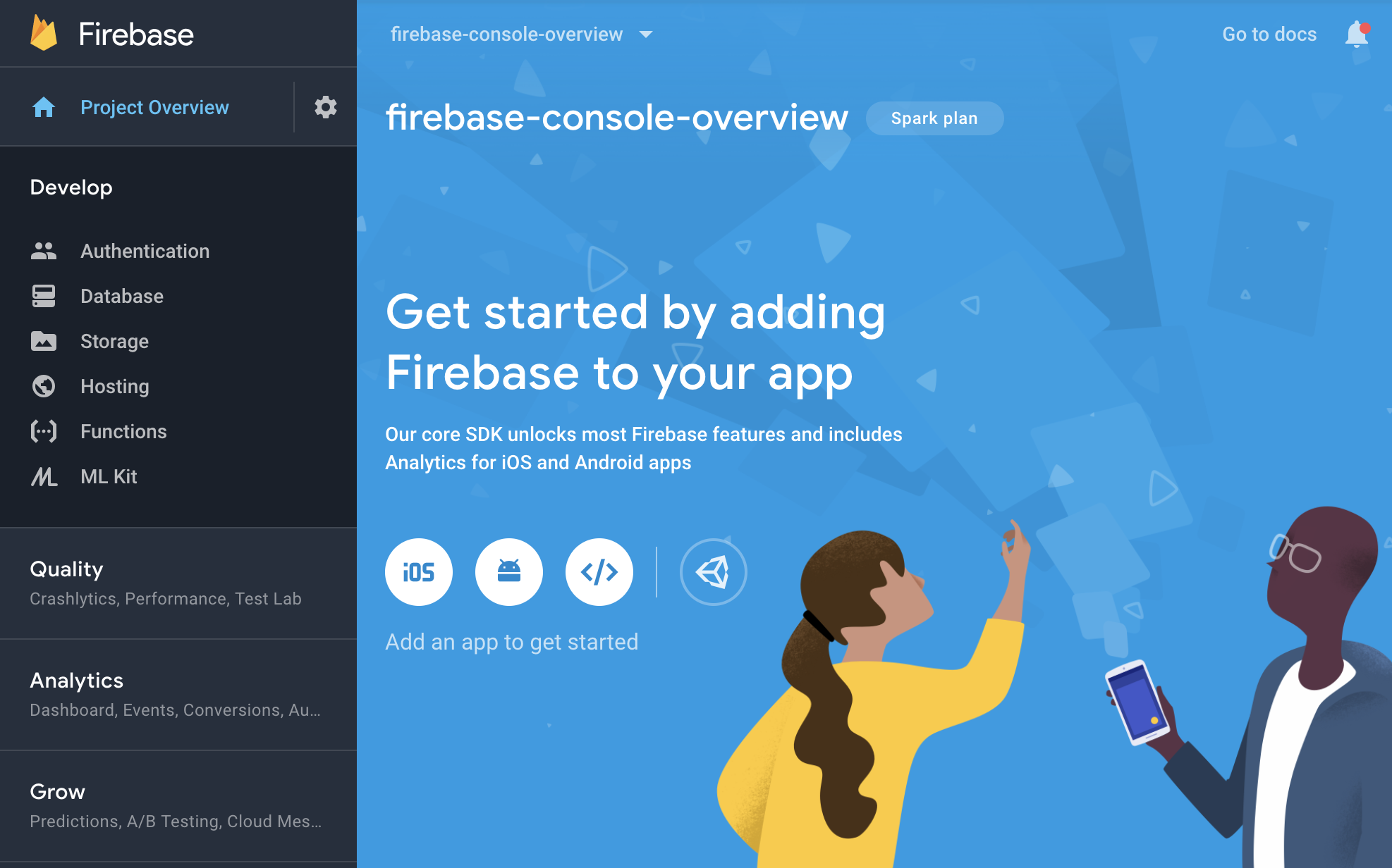 Firebase удалить проект