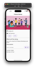 Der Startbildschirm der App unter iOS mit Chatintegration