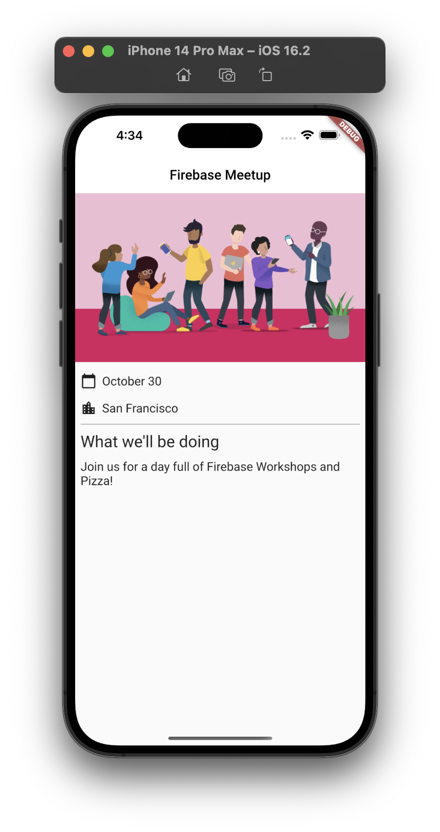 iOS 版应用的主屏幕
