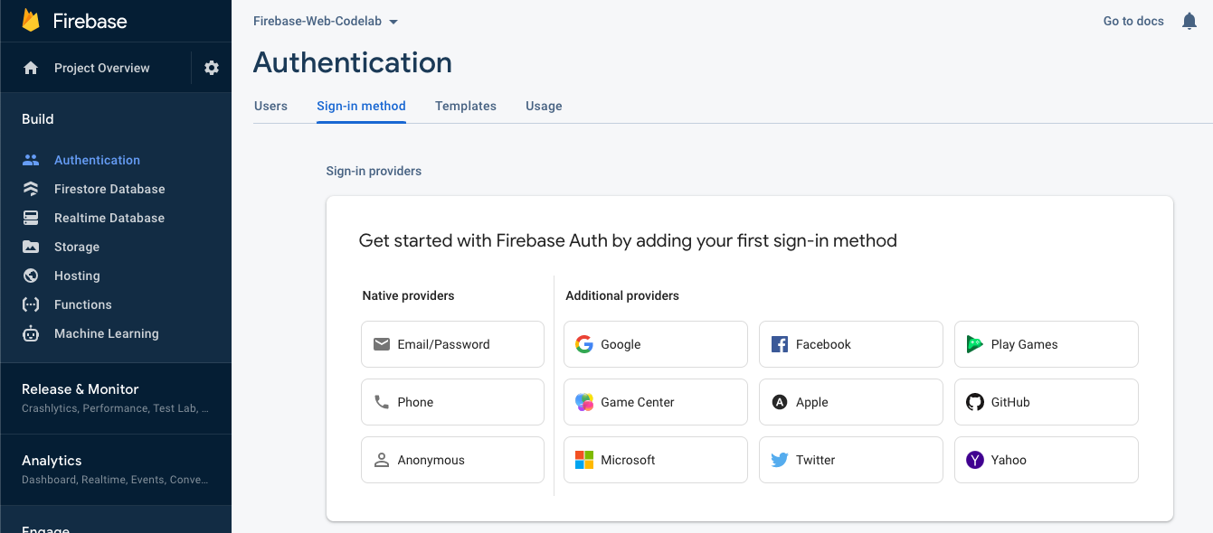 Get to know Firebase for web | Firebase Codelabs