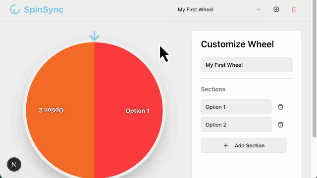 Animated gif of final app