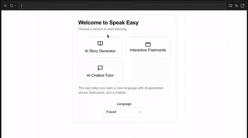 Animated gif of swapping the app to Japanese
