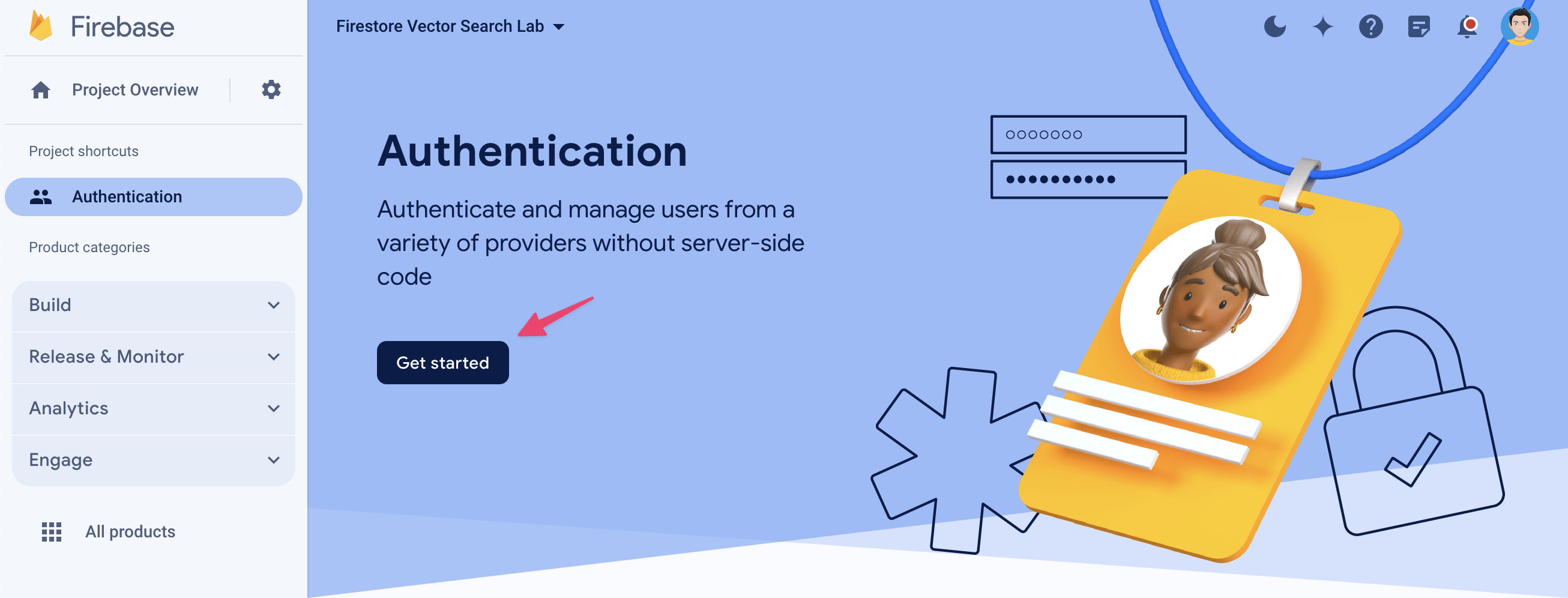 Firebase Authentication aktivieren