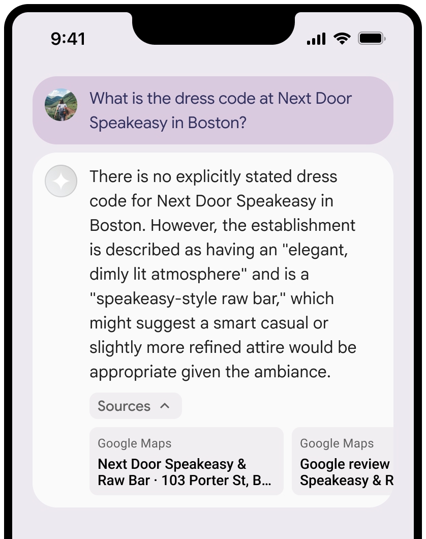 Instrucción con respuesta que muestra las fuentes