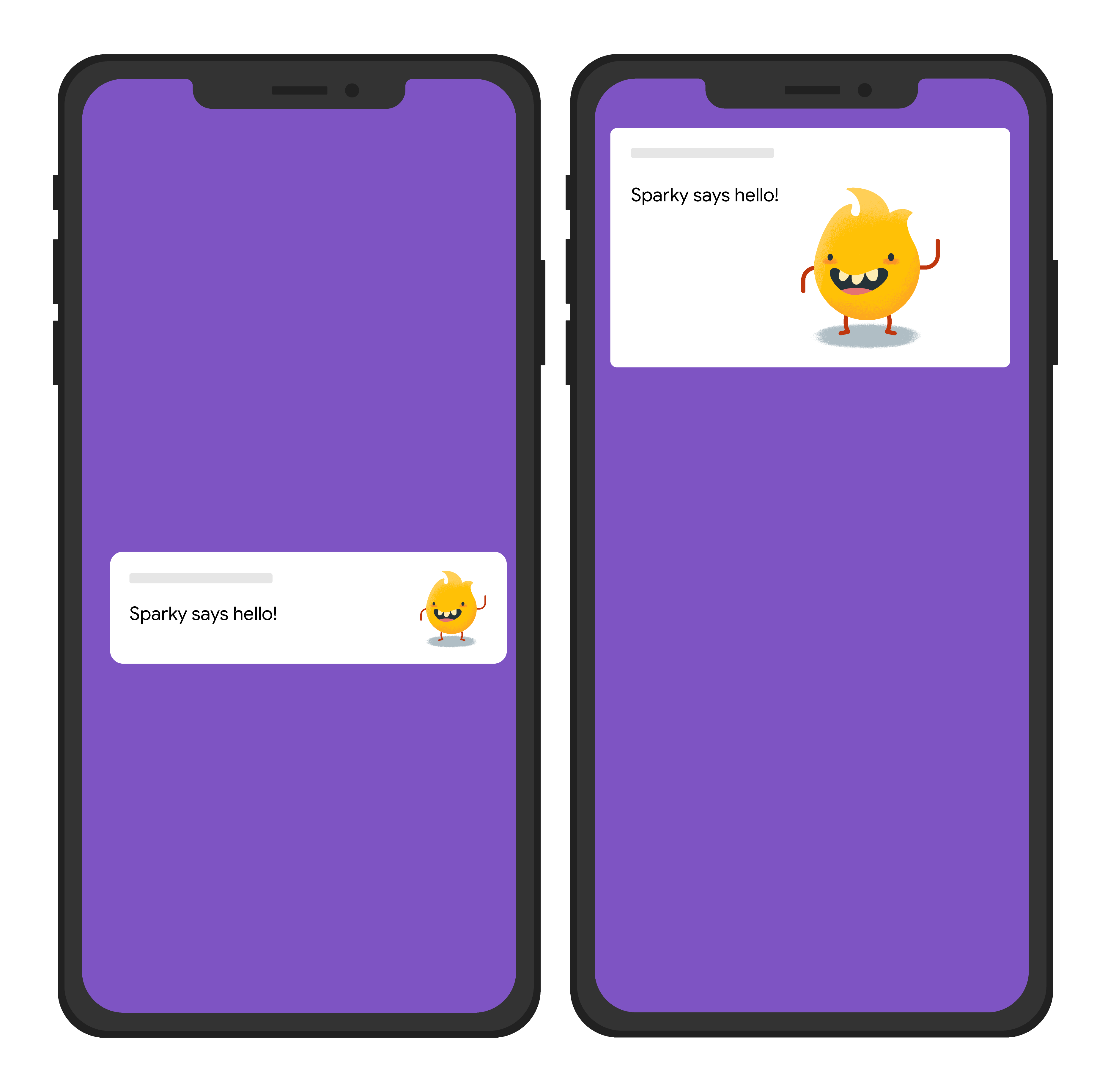 Простая отрисовка изображения в уведомлении на экране.