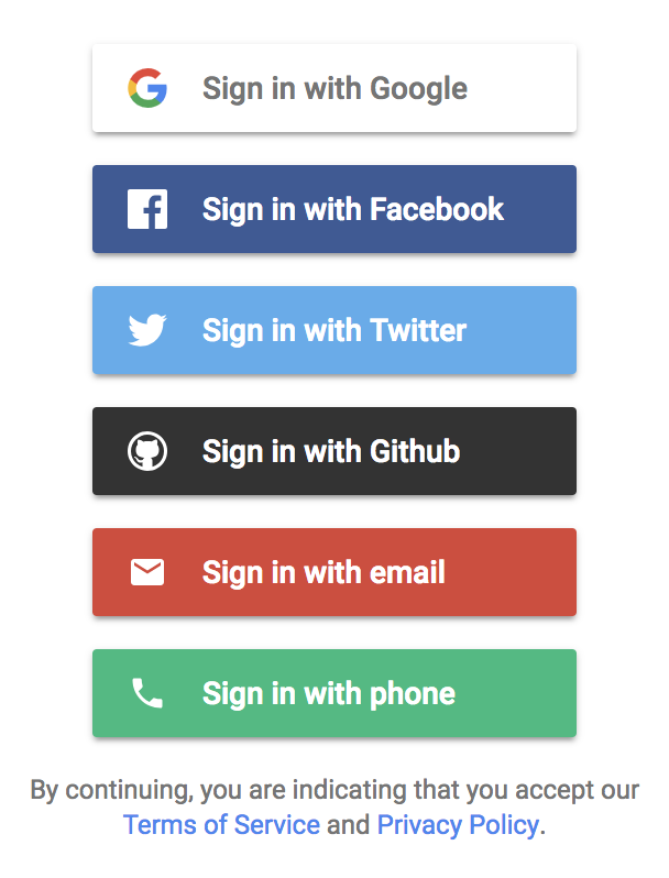 Drop-in responsive authentication flow