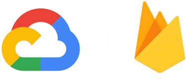 Logotipos do Google Cloud e do Firebase