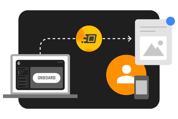 Illustration of mobile app