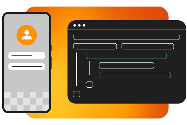 Illustration of mobile device