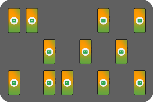 Illustration of advanced message targeting