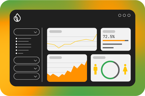 Illustration of analytics dashboard
