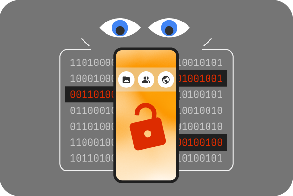 Illustration of mobile security