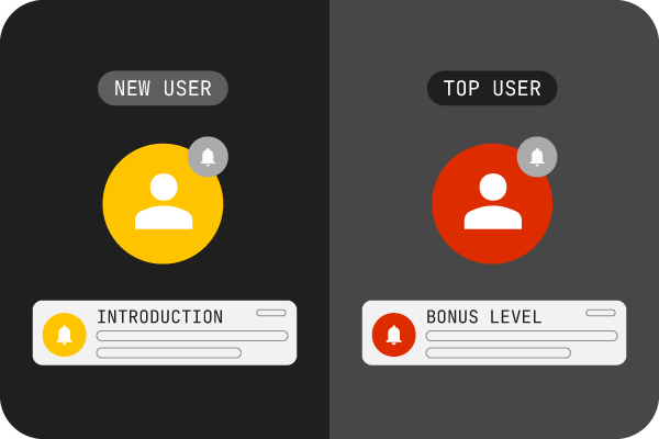 Two users getting messages in-app