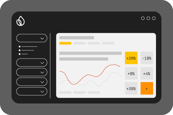 Varios teléfonos conectados a un panel