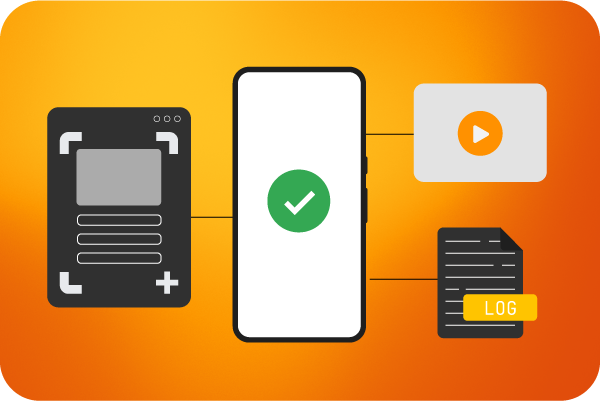 Laptop yang menampilkan Test Lab pada layarnya