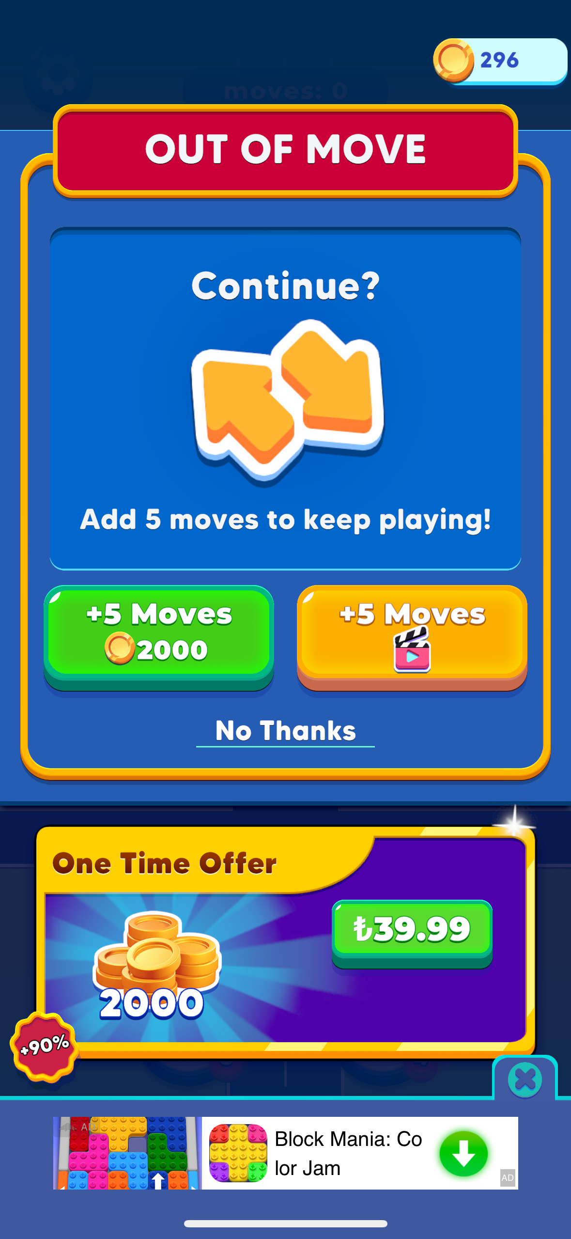 Screenshot of FOMO Games